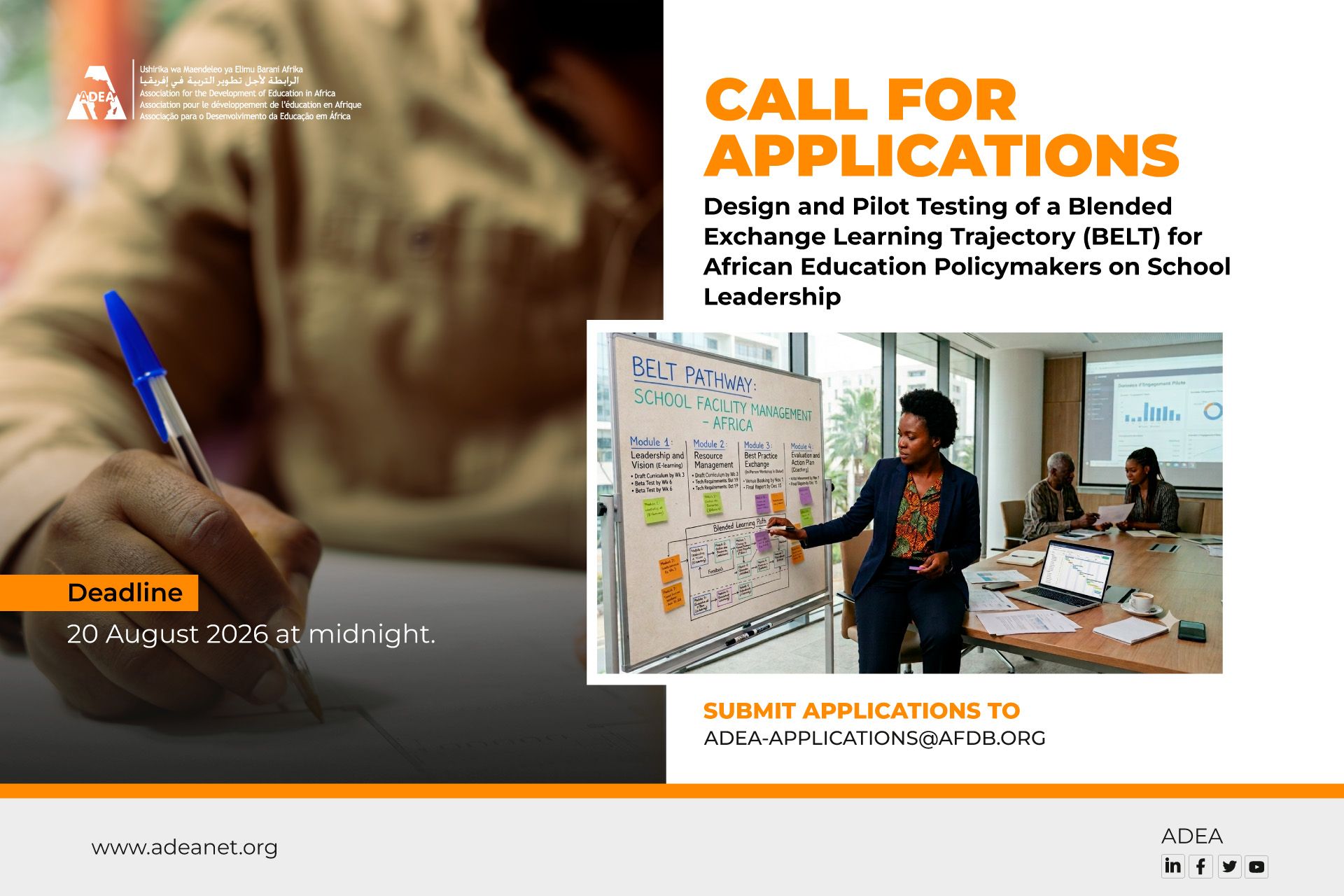 Design and Pilot Testing of a Blended Exchange Learning Trajectory (BELT) for African Education Policymakers on School Leadership