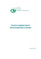 School leadership country mapping report: Zambia