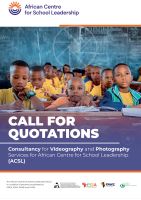 Call for Quotations: Videography and Photography Consultancy Services